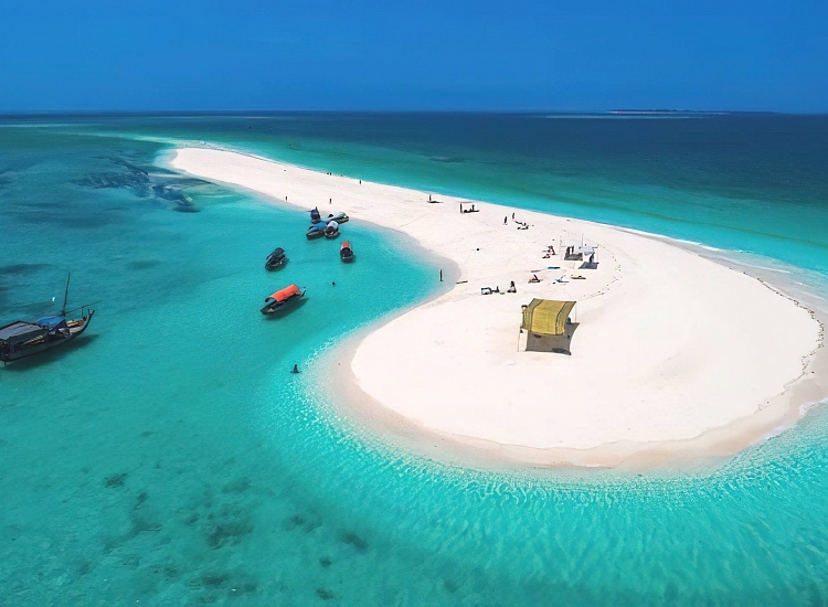 Nakupenda sandbank white sand Zanzibar